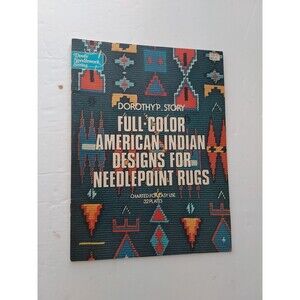 American Indian Designs Needlepoint Rugs Paperback Dorothy P Story 1975